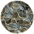 Wild Agate Stone Round Center Sofa Table Top, Agate Living Christmas Gifts Decor