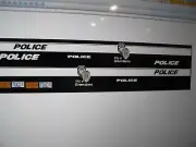 Greensboro North Carolina Police Car Decals Old School 1:43