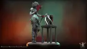 Saskia V2 By Ritual Design Statue 3D Print Unpainted Unassembled
