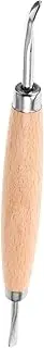 SEWOART DIY Leather Edge Skiving Tool Beveler Tool Wood Handle for Long-Lasting Use