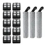For H12 Pro/H12 Plus/H12 Core Soft Roller Brush Spare Parts Wet Dry Vacuum Cleaner Roller Hepa Filter Accessories