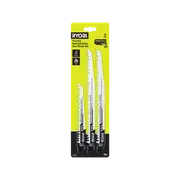 Ryobi 3 Piece Reciprocating Saw Blade Set