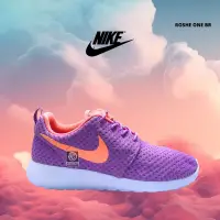 在飛比找蝦皮購物優惠-耐吉 Nike ROSHE ONE BR 紫紅色發光鞋