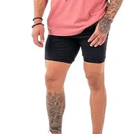[ITEMTO] Mens 7'' Cross-Training Workout Gym Shorts Quick Dry Athletic Running Shorts with Zipper Pockets