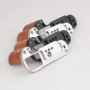 L-Shape Camera Wooden Handle Grip Quick Release Baseplate for FUJIFILM XT50