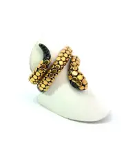 NIB EFFY 18K and sterling silver tsavorite snake size 7 $3122 retail