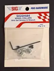 Original SIG Manufacturing FF RC Airplane Part #SH-584 Wheel Collars 1/16" Wrenc