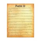 Psalm 58 Chapter Gold Bible Canvas Christian Wall Art Ready to