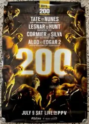 UFC 200 Official Poster (Full Sized 27 x 40) - Brock Lesnar, PRIDE FC