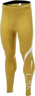 [Goldwin] 3F08322 Men's Compression Wear Fusion Long Tights, Pale Yellow (PY), S