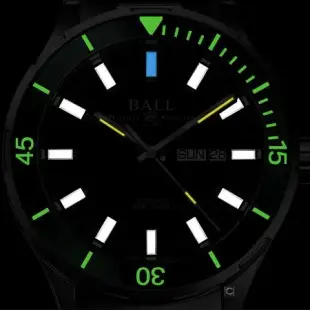 Ball 波爾 Roadmaster 陶瓷錶圈300米防水機械錶-43mm/DM3050B-S12J-BK