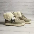 Koolaburra by Ugg Women's Winter Boots Size 8 Suede Leather Lace Fur Waterproof