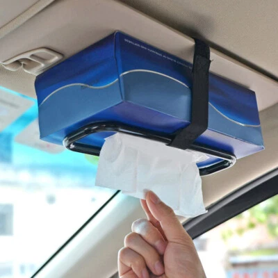 Car Tissue Holder Elastic Belt Car Back Seat Rack Paper Holder Auto Accessories (for: MG)