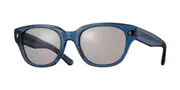 Eyevan Flash-E AQBL Men's Sunglasses Blue Size 54