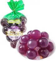 Grape Jelly Bursting Balls, Sweet and Sour Refreshing & Smooth Fruit Jelly, Kyoho Grapes Candy 280G(9.87oz)