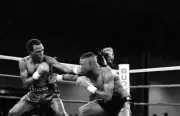 Pernell Whitaker Throws A Punch V Harold Brazier Old Boxing Photo