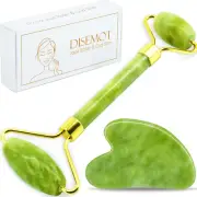 Jade Roller & Gua Sha Facial Tools, Natural Anti-Aging Jade Beauty Skin-Care Too