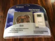 Oregon Wireless THGR122NX Thermo-Hygrometer Atomic Alarm Clock RMR612HGA
