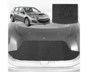 6D Diamond Car Boot Mat for Mazda 3 (BL)2009-2013-Cargo Mat-Black-Outback GT