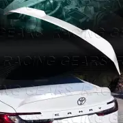 W-POWER PEARL WHITE REAR TRUNK DUCKBILL SPOILER FOR 25-27 TOYOTA CAMRY LE SE XLE (for: Toyota)