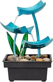 Tabletop Water Fountain Flowing Water Decoration, Living Room TV Cabinet, Coffee Table, Circulating Fountain Decoration, Office Desktop Decoration, Gift Giving Office Relaxation Meditation Fountain (