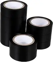 iplusmile Versatile Electrician Tapes 10 Rolls 18mm Black High Temperature Insulation Tape for Electrical Repairs Wire Protection
