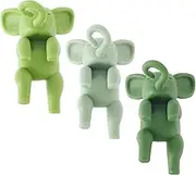 UKQRRTC 3Pcs Flower Propagation Friends, Elephant Shape Flower Support, Cute Flower Supporter, Flower Propagation Buddy for Sprouts Stems Shoots and Cuttings