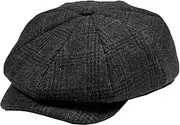 [POUDAY] Newsboy Hat for Men Boys Boston Scally Cap Irish Cap Newsies Cabbie Hat for Men Flat Summer Newboy Cap