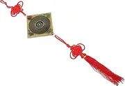 NULYLU Decorative Chinese Style Divination Compass Pendant Portable Lightweight Material Compass for Keychains Bags Stylish Home Decor Accessory