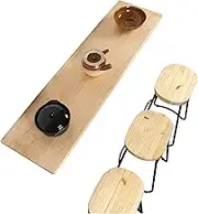 Wall Mounted Folding Computer Desk Wooden Drop Leaf Table for Dining Space Saving Desk (Natural 40x80cm)