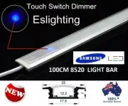 2X 1M TOUCH CONTROL DIMMABLE LED STRIP LIGHT BAR KITCHEN CABINET CARAVAN AWNING