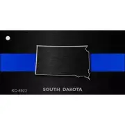 South Dakota Thin Blue Line Novelty Metal Key Chain KC-8923