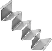 Wave Taco Holder Stand, Stainless Steel Tortilla Stand, Dishwasher Safe Taco Shell Holding Plate, Sturdy Design, Easy to Clean, 10.55x3.94 inches, Ideal for Home, Restaurant