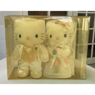 Hello Kitty 娃娃 玩偶 結婚 婚禮 對偶 限量 珍藏 個人收藏品出清