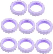 MOLUCKFU Luggage Foot Protectors 8 Pack Suitcase Wheel Covers Silicone Casters Protection for Outdoor Use