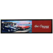 Three Ford Mustangs Bar Runner Mat 88x24cm