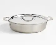 All-Clad D3 4-Quart Polished Stainless Steel Casserole with Lid NEW