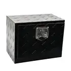 18"x12"x14" Black Aluminum Tool Box Truck Pickup Trailer Storage Bed w/Lock