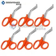 6 Orange Emt Paramedic Bandage Shears Ems Scissors 7.5"