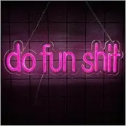 Sign Lamp Do Fun Shit Neon Sign for Wall Decor Lights USB Powered Switch LED for Party,Office,Bedroom 42cmх13cm