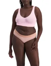 [Bonds] Seamless Midi Brief in Pink