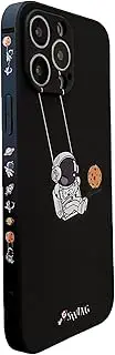 Yonds Queen for iPhone SE Case 2022 (3rd Generation), Compatible with iPhone 7 / 8 /SE2 (2020) Cool Astronaut Planet Moon Design TPU Protective Shockproof Case(iPhone 7/8 /SE3, Black Planet)