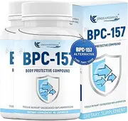 (2 Bottles) BPC 157 Peptide Capsules, BPC-157 Pro, 1000mcg, Non-Gmo, Gluten Free, New Protective Compound 157, 60 Capsules