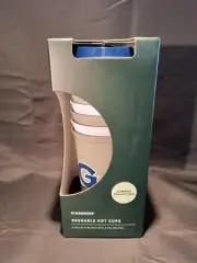 Starbucks 2022 Campus Collection 6 Hot Cups w/ Lids Georgetown Hoyas 16 oz
