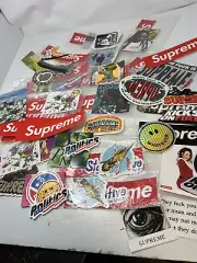 Supreme Sticker Collection Box Logo From Purchase 84 Stickers Total And Gold