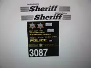 Ventura County CA Sheriff Vehicle Decals Custom 1:64 two for one money