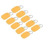 12Pcs IC Card M1 Key Fobs RFID Proximity 13.56MHz Read Only Smart Tag Yellow