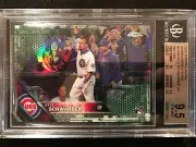2016 Topps Chrome Kyle Schwarber Variation Green Refractor #d / 99 BGS 9.5 CUBS