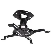 Universal Adjustable Ceiling Projector Mount for Regular and Mini Black