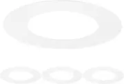 uxcell 4-Pack Goof Rings for 3 Inch Recessed Lights, 3" ID 5.3" OD Durable Steel Trim Ring Flush Mount White Can Light Trim Ring Cover for Ceiling Can Downlights